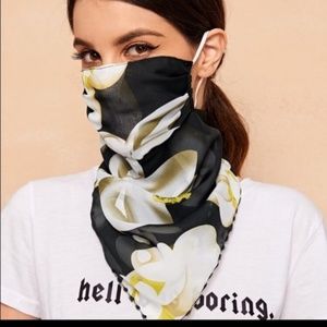 NWOT Floral Scarf/Mask
